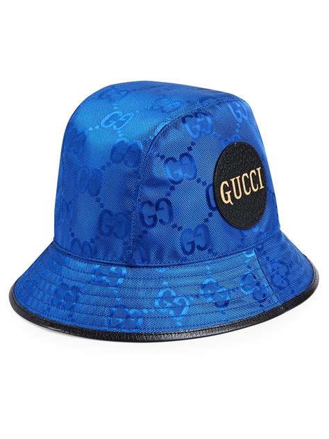 blue gucci bucket hat|gucci bucket hat used.